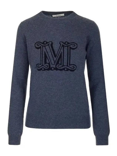 Women's Bimba Cashmere Knit Top Navy - MAX MARA - BALAAN 1