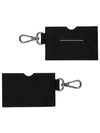 Embroidery Numeric Logo Card Wallet Key Holder Black - MAISON MARGIELA - BALAAN 6