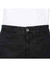 Logo Cotton Slim Cargo Shorts Black - STONE ISLAND - BALAAN 8