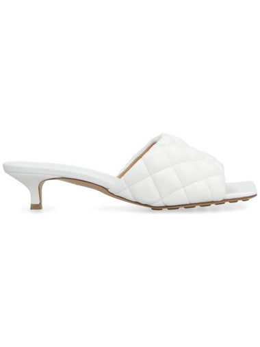 Padded Leather Mule White - BOTTEGA VENETA - BALAAN 1