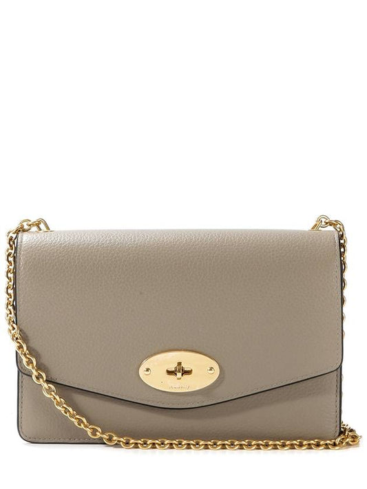 Darley Small Classic Chain Shoulder Bag Grey - MULBERRY - BALAAN.