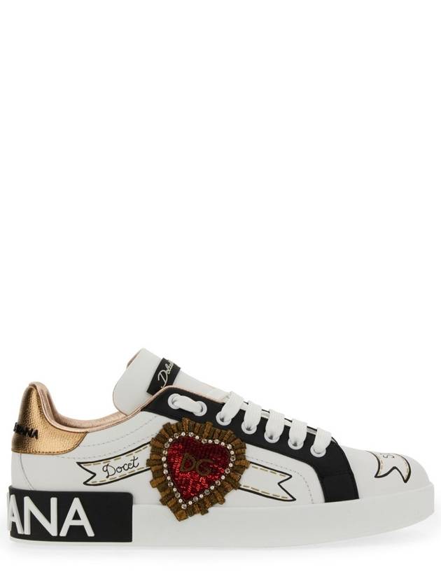 Portofino low-top sneakers white - DOLCE&GABBANA - BALAAN 3