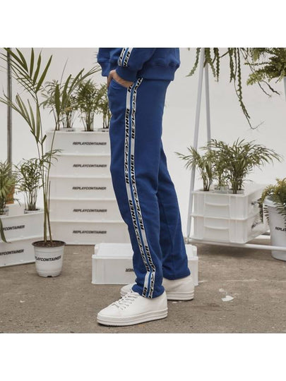 Tape Sweat Pants Cobalt Blue - REPLAYCONTAINER - BALAAN 2