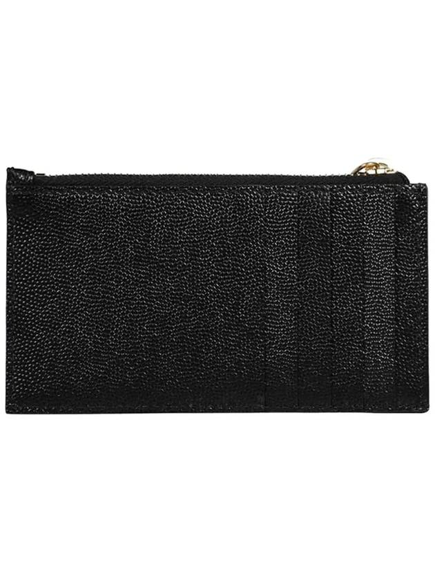 Monogram Fragment Zipper Card Wallet Black - SAINT LAURENT - BALAAN 4