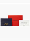 Gancini Card Wallet Blue - SALVATORE FERRAGAMO - BALAAN 5