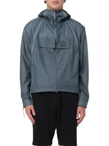 Metropolis Series Pertex Bloom Hooded Jacket Turbulence - CP COMPANY - BALAAN 1