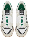 V Logo Low Top Sneakers Green White - VALENTINO - BALAAN 5