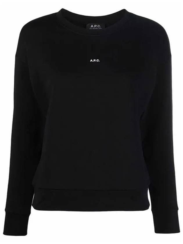 Annie Logo Crew Neck Sweatshirt Black - A.P.C. - BALAAN 3