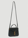 Casandra Monogram Mini Top Handle Cross Bag Black - SAINT LAURENT - BALAAN 5