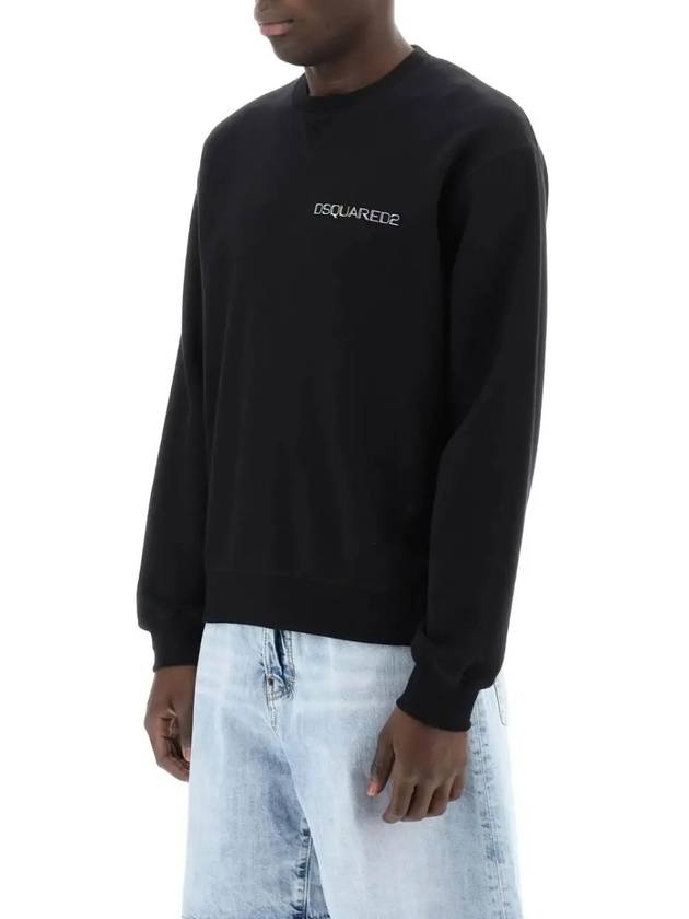 Palm Beach Cool Fit Sweatshirt Black - DSQUARED2 - BALAAN 3