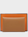 Calvi Epsom Palladium Hardware Card Wallet Gold - HERMES - BALAAN.