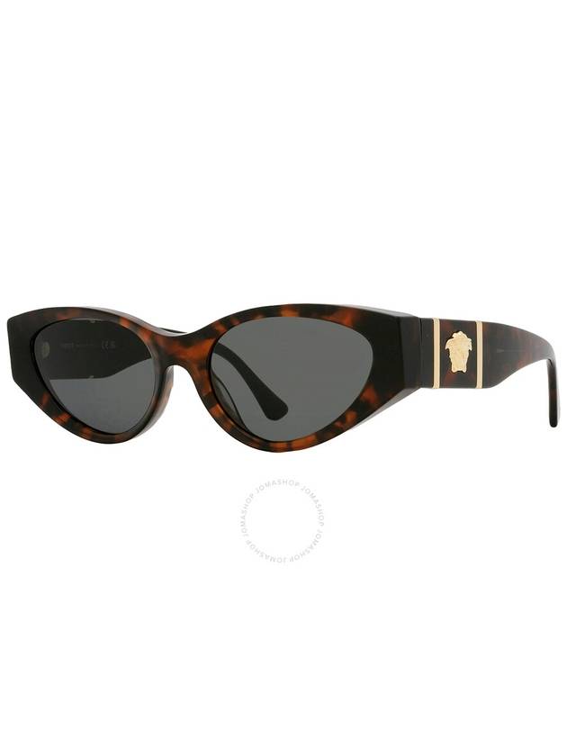 Eyewear Cat Eye Sunglasses Gray Havana - VERSACE - BALAAN 4