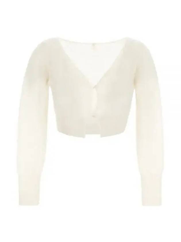 Le Alzou Cropped Cardigan White - JACQUEMUS - BALAAN 2