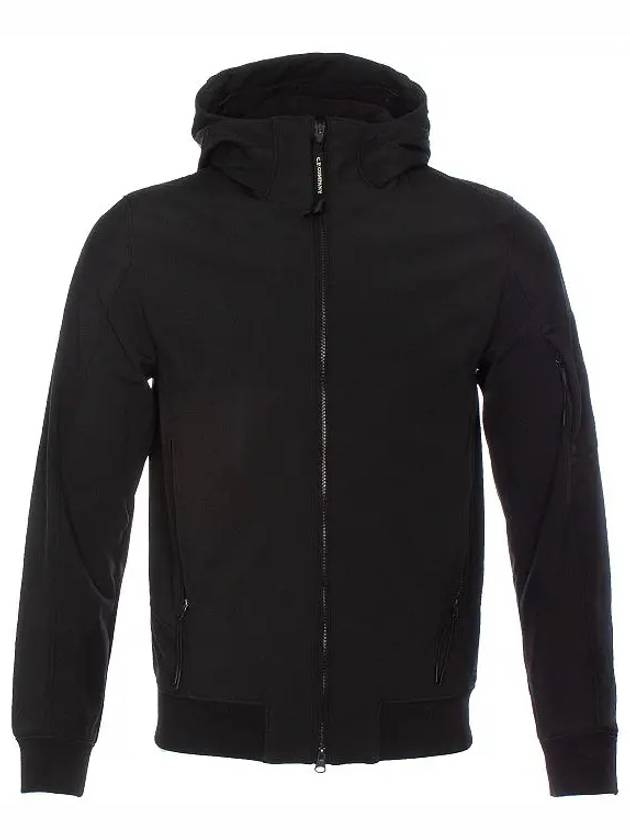 C.P. Shell-R Hooded Jacket Black - CP COMPANY - BALAAN 9