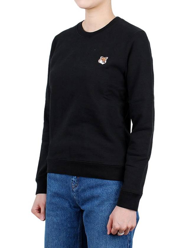 Fox Head Patch Regular Sweatshirt Black - MAISON KITSUNE - BALAAN 4