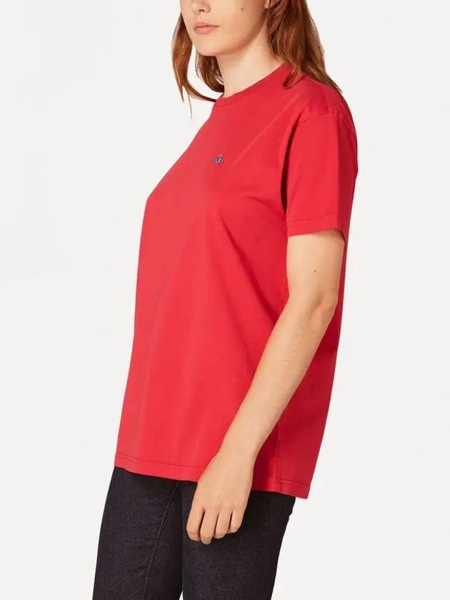 ORB Logo Classic Short Sleeve T-Shirt Red - VIVIENNE WESTWOOD - BALAAN 5