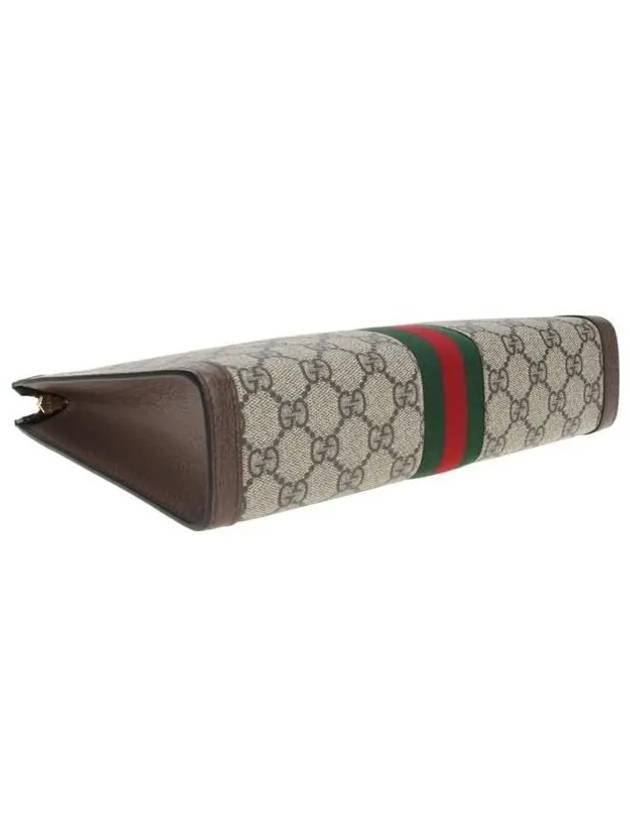 Ophidia Pouch Clutch Bag Beige Ebony - GUCCI - BALAAN 6