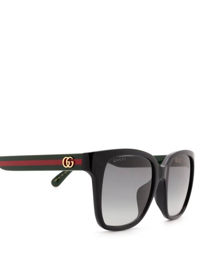 Eyewear Logo Web Sunglasses Black - GUCCI - BALAAN 4