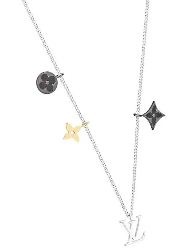 LV Instinct Pendant Necklace Silver - LOUIS VUITTON - BALAAN 5