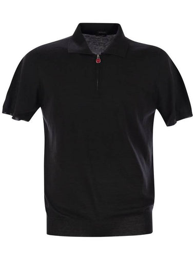 Short-sleeved polo-zip - KITON - BALAAN 1