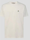 ORB Logo Cotton Short Sleeve T-Shirt Ivory - VIVIENNE WESTWOOD - BALAAN 2