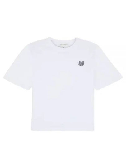 Bold Fox Head Patch Short Sleeve T-Shirt White - MAISON KITSUNE - BALAAN 2