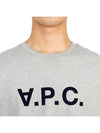 Black VPC Logo Short Sleeve T-Shirt Light Grey - A.P.C. - BALAAN 9