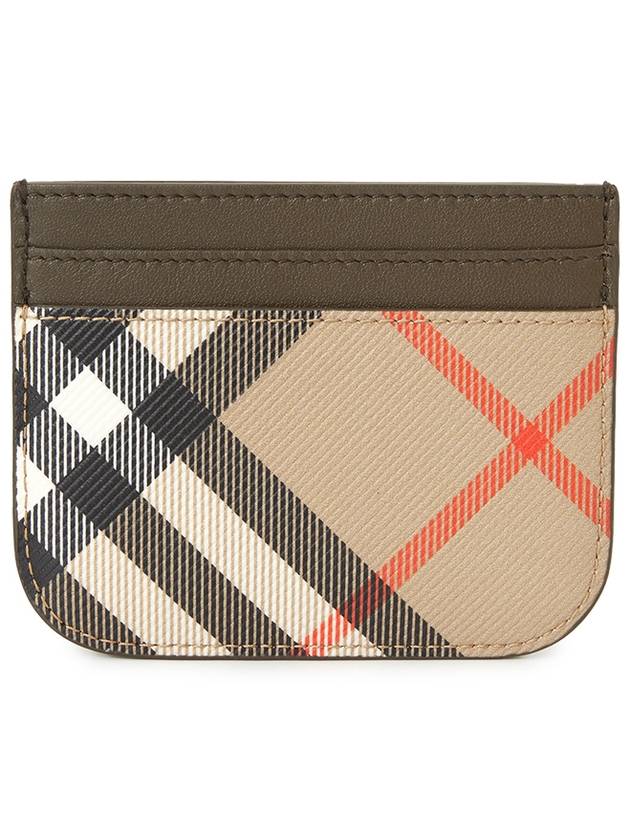 Check Card Wallet Beige - BURBERRY - BALAAN 3