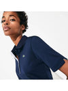 Women's Golf Performance Ultra Dry Short Sleeve Polo Shirt Navy - LACOSTE - BALAAN 5