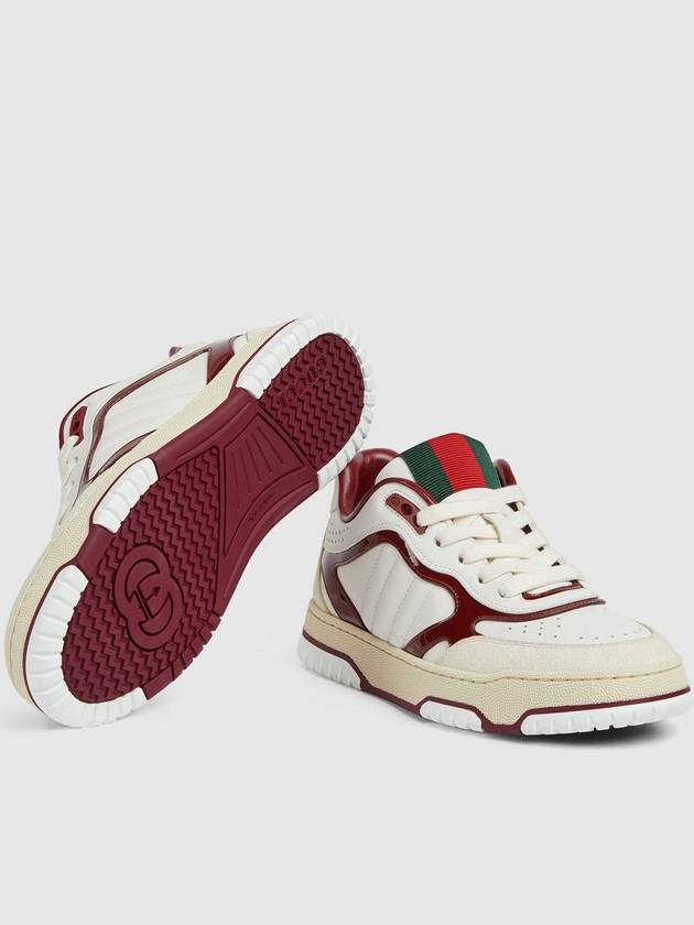 Women's Reweb Low Top Sneakers White - GUCCI - BALAAN 6