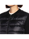 Women's Padded Knit Padding Cardigan Black - MONCLER - BALAAN 4