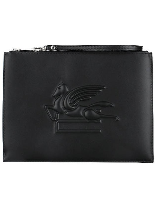 Pegaso Embossed Logo Clutch 1P0392201 - ETRO - 2