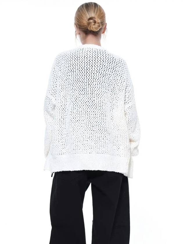 Men s PKZUC WH punching knit zip up cardigan white - CHANCE'S NOI - BALAAN 3