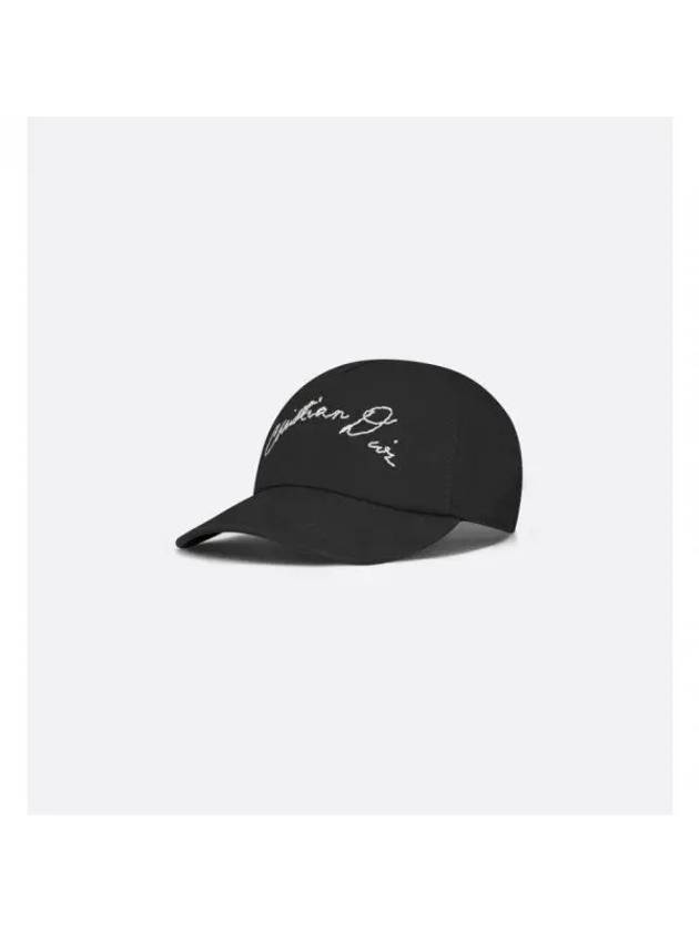 Handwritten Base Ball Cap Black - DIOR - BALAAN 1