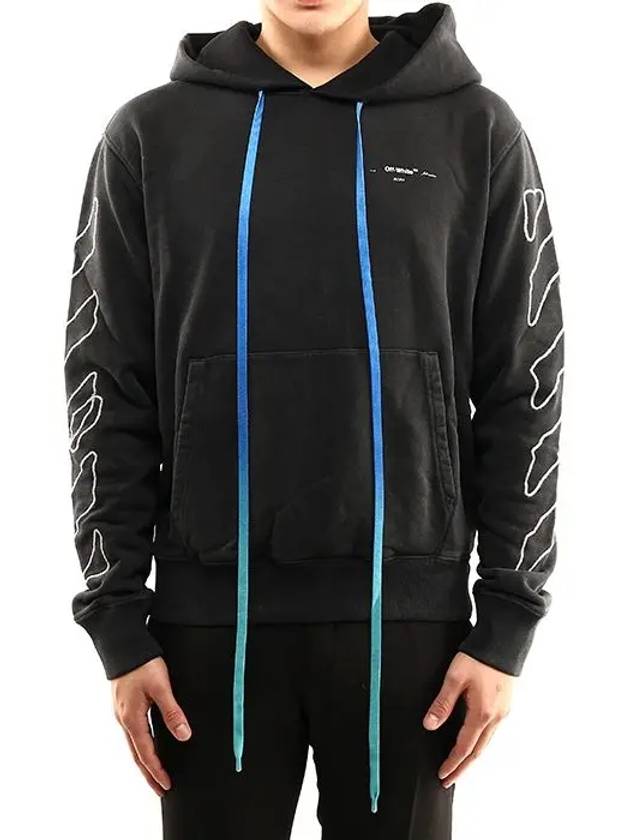 Abstract Arrow Long Sleeve Hoodie Black - OFF WHITE - BALAAN 3