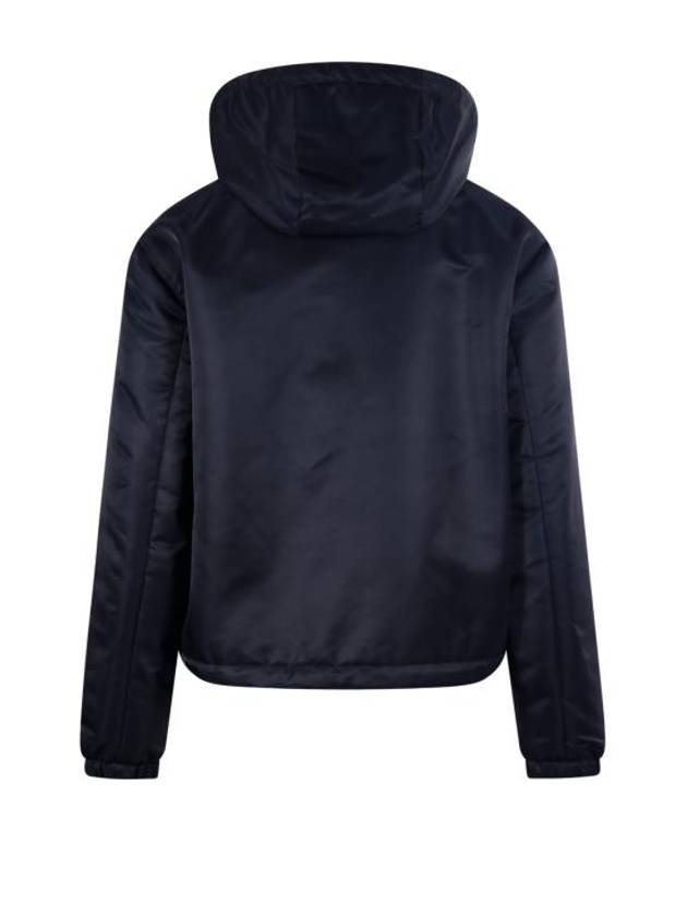 Anagram Drawstring Padded Hooded Jacket Black - LOEWE - BALAAN 4