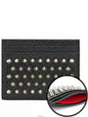 Chios Spike Card Wallet Black - CHRISTIAN LOUBOUTIN - BALAAN 2