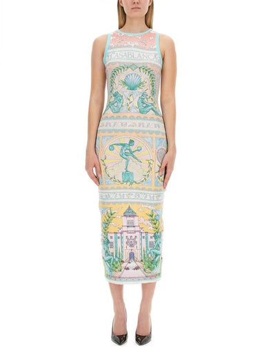 DRESS WITH PRINT - CASABLANCA - BALAAN 1