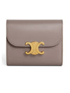 Shiny Triomphe Small Calfskin Half Wallet Acid Brown - CELINE - BALAAN 1