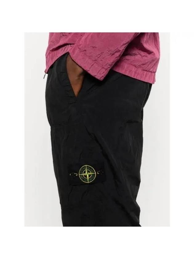 31019 Nylon Metal Econyl Track Pants Black - STONE ISLAND - BALAAN 4