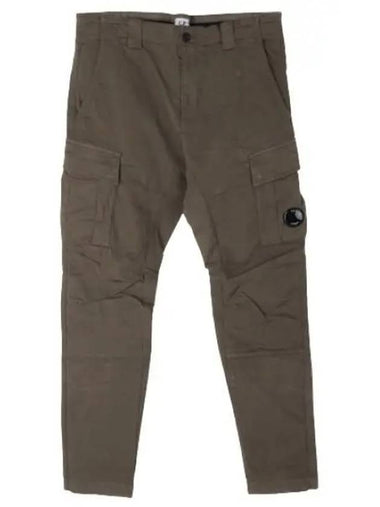 Stretch satin cargo pants ergonomic fit - CP COMPANY - BALAAN 1