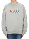 Shaun Tartan Check Logo Sweatshirt Heather Grey - A.P.C. - BALAAN 4