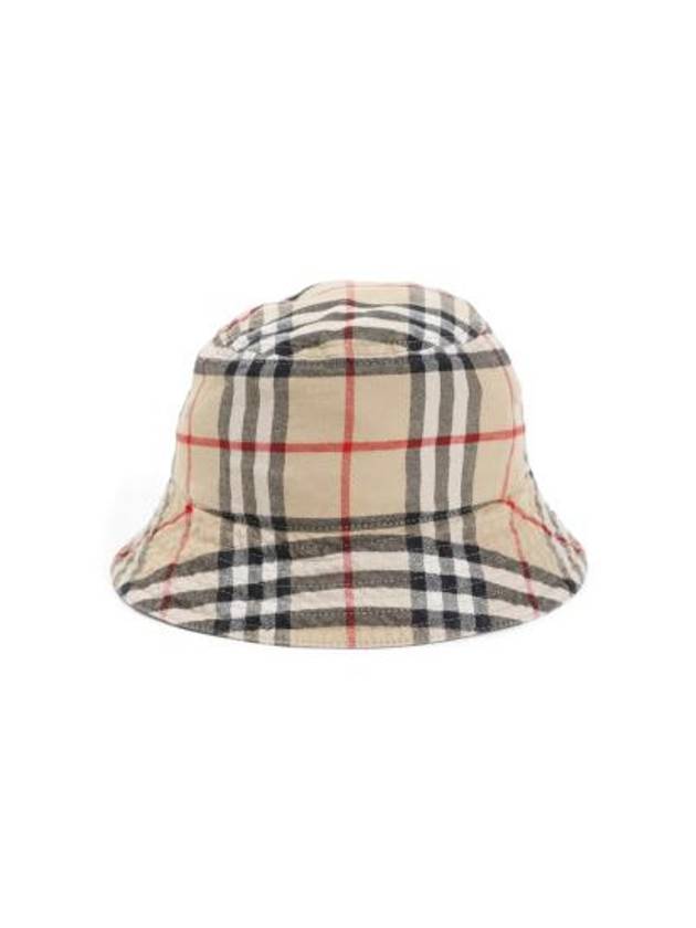 Check Cotton Bucket Hat Beige - BURBERRY - BALAAN 2