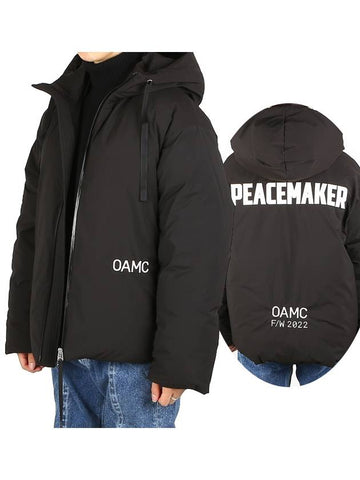 22FW logo print hoodie padded jacket 28OAU63 TESBA032 001 - OAMC - BALAAN 1