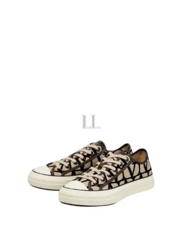 Iconographe Low Top Sneakers Beige - VALENTINO - BALAAN 2