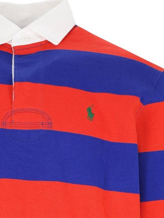 Striped Polo Shirt Orange Royal - POLO RALPH LAUREN - BALAAN 4