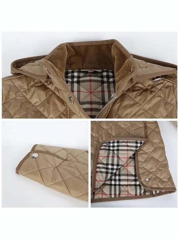 Diamond Quilted Nylon Jacket Archive Beige - BURBERRY - BALAAN 6