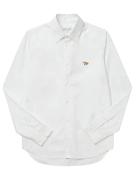 Baby Fox Cotton Long Sleeve Shirt White - MAISON KITSUNE - BALAAN 1