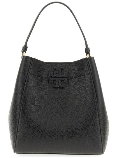 McGraw Small Tote Bag Black - TORY BURCH - BALAAN 2