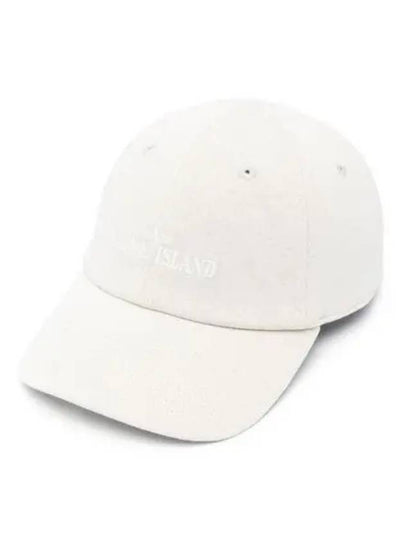 Embroidered Logo Ball Cap Ivory - STONE ISLAND - BALAAN 2